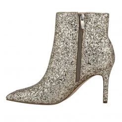 Nine West Fhayla Pointy Toe Booties Metallic Mindset