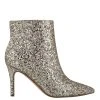Nine West Fhayla Pointy Toe Booties Metallic Mindset