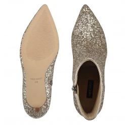 Nine West Fhayla Pointy Toe Booties Metallic Mindset