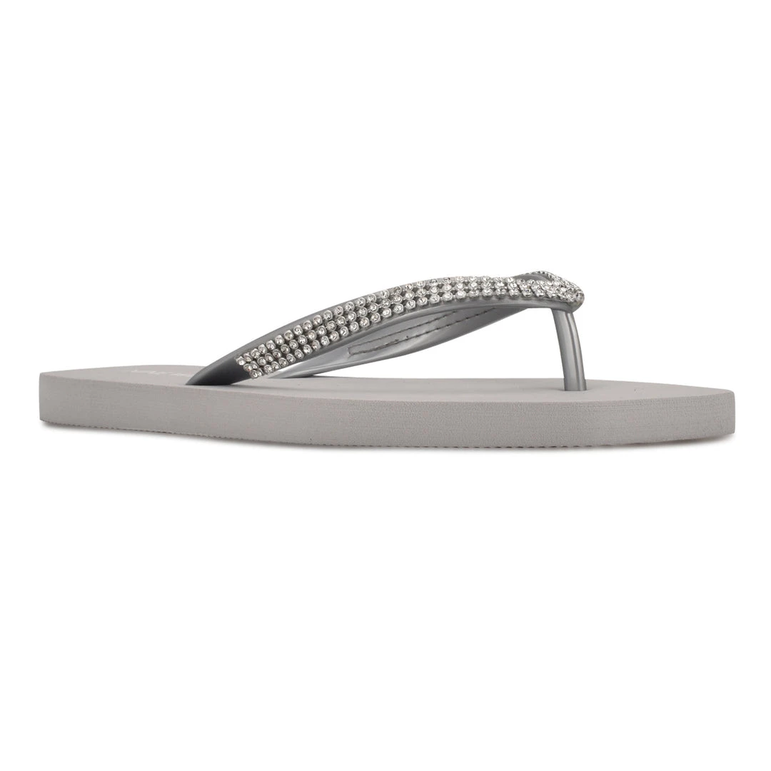 Nine West Metallic Mindset Flips Thong Sandals 4 Nine West Metallic Mindset Flips Thong Sandals