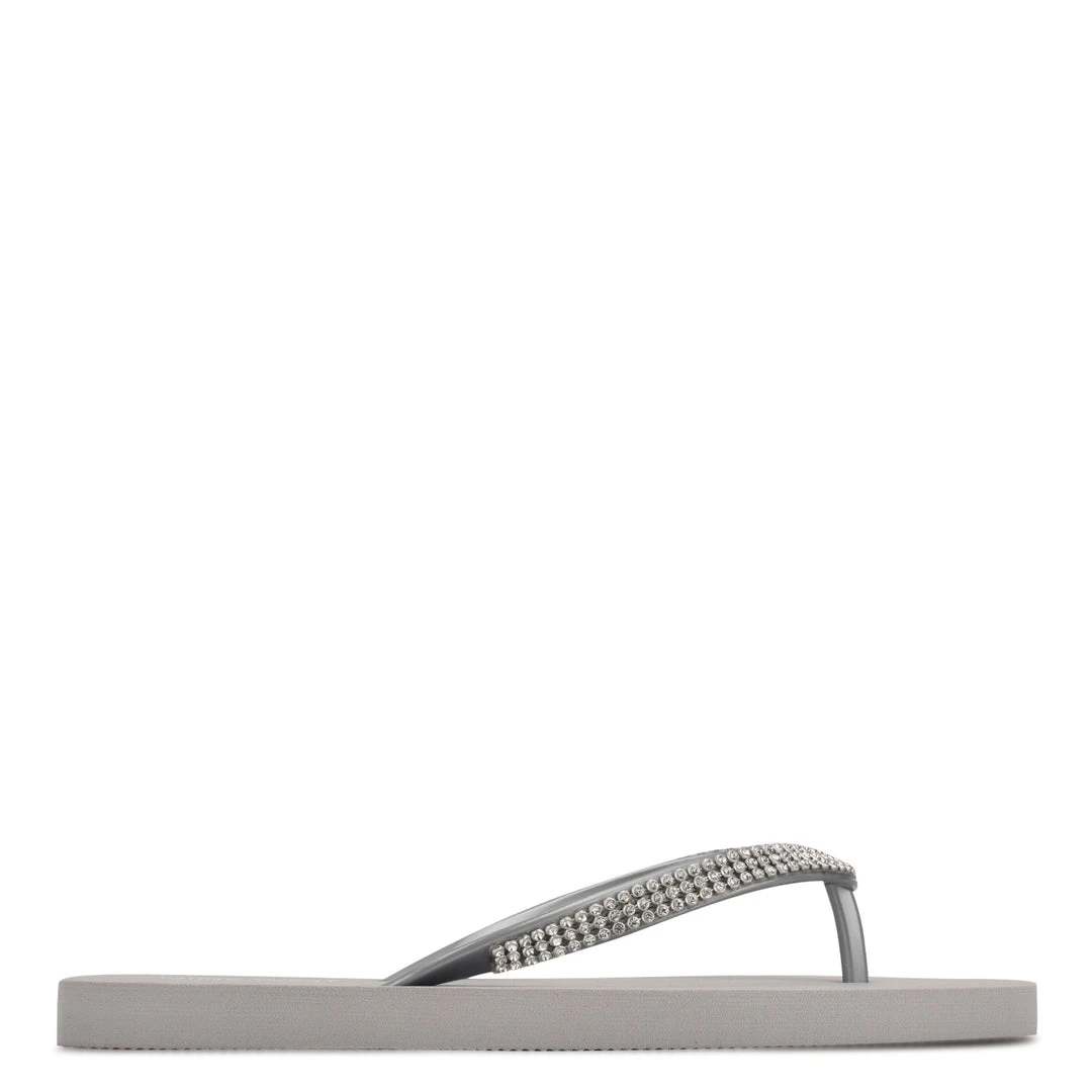 Nine West Metallic Mindset Flips Thong Sandals 3 Nine West Metallic Mindset Flips Thong Sandals