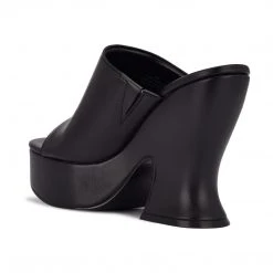 Nine West Flower Platform Slide Sandals