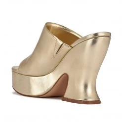 Nine West Y2K Revival Flower Platform Slide Sandals