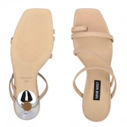 Nine West Franie Heeled Slide Sandals Heel Appeal