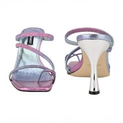 Nine West Franie Heeled Slide Sandals Color Pop