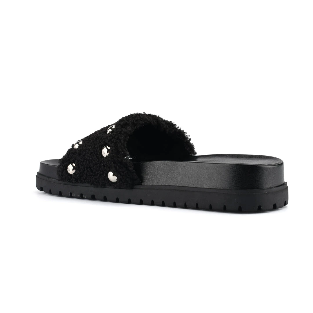 Nine West Freely Studded Flat Slide Sandals High Impact Platforms Nine West Freely Studded Flat Slide Sandals High Impact Platforms