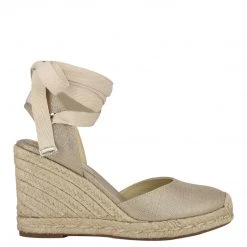 Nine West Friend Ankle Wrap Espadrille Wedge Sandals Lace It Up