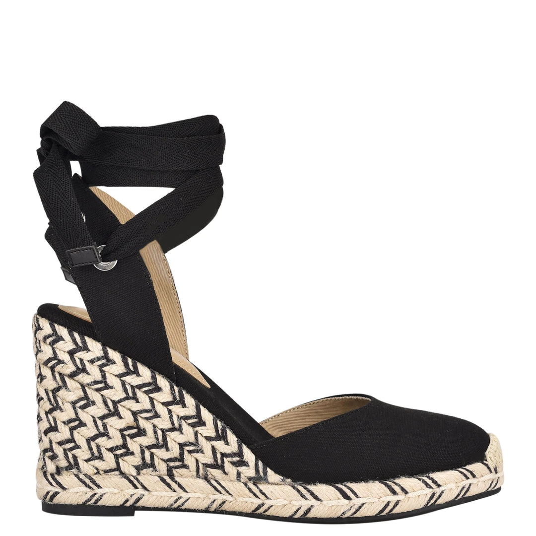 Nine West Lace It Up Friend Ankle Wrap Espadrille Wedge Sandals 3 Nine West Lace It Up Friend Ankle Wrap Espadrille Wedge Sandals