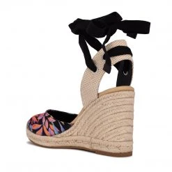 Nine West Friend Ankle Wrap Espadrille Wedge Sandals Lace It Up