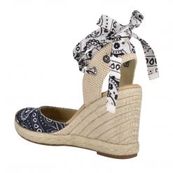 Nine West Lace It Up Friend Ankle Wrap Espadrille Wedge Sandals