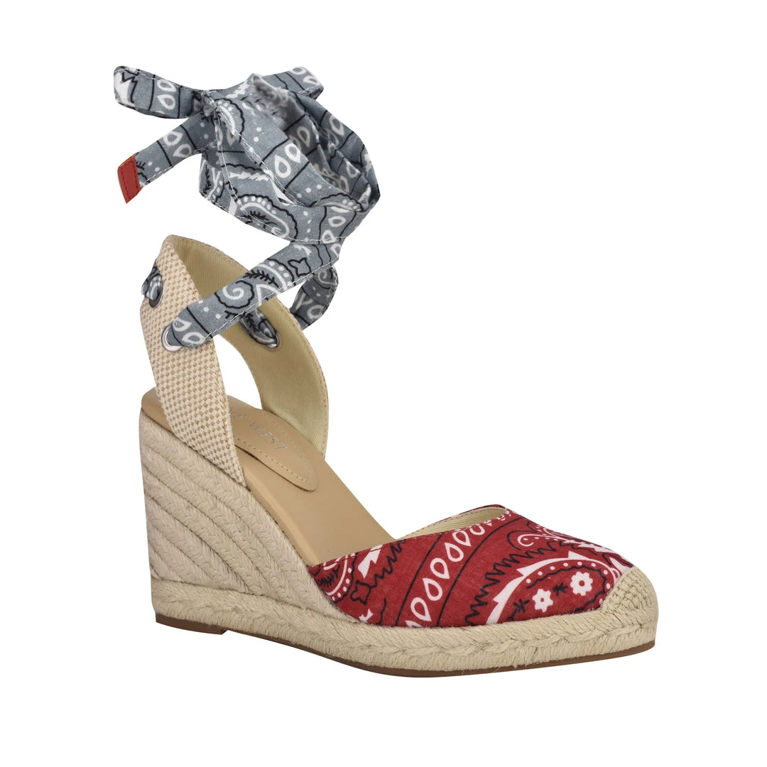 Nine West Lace It Up Friend Ankle Wrap Espadrille Wedge Sandals 4 Nine West Lace It Up Friend Ankle Wrap Espadrille Wedge Sandals