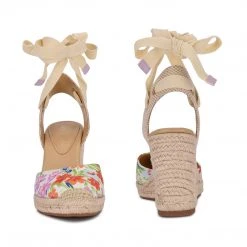 Nine West Friend Ankle Wrap Espadrille Wedge Sandals Lace It Up 5 Nine West Friend Ankle Wrap Espadrille Wedge Sandals Lace It Up