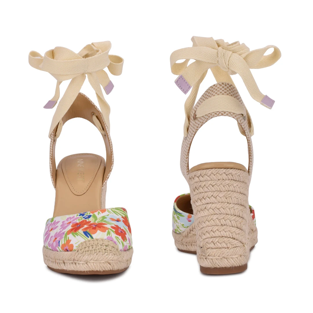 Nine West Friend Ankle Wrap Espadrille Wedge Sandals Lace It Up Nine West Friend Ankle Wrap Espadrille Wedge Sandals Lace It Up