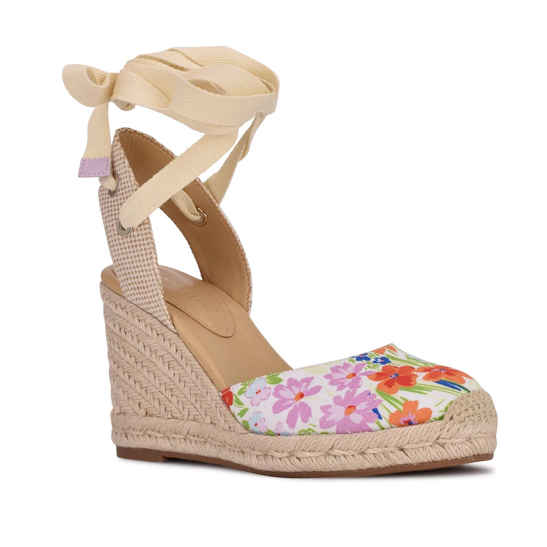 Nine West Friend Ankle Wrap Espadrille Wedge Sandals Lace It Up Nine West Friend Ankle Wrap Espadrille Wedge Sandals Lace It Up