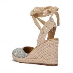 Nine West Friend Ankle Wrap Espadrille Wedge Sandals