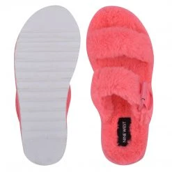 Nine West Color Pop Funkie Cozy Flat Slide Sandals