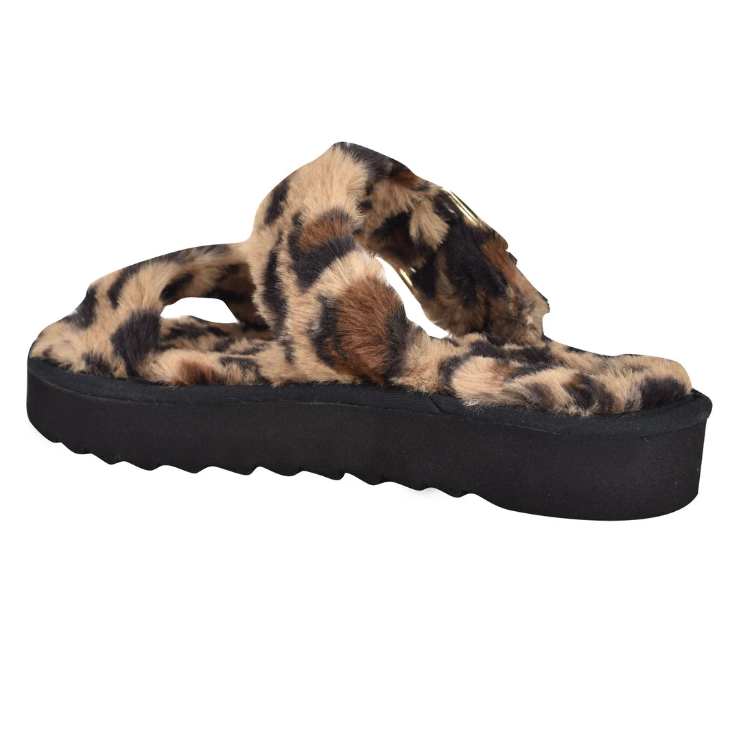 Nine West Funkie Cozy Flat Slide Sandals 5 Nine West Funkie Cozy Flat Slide Sandals