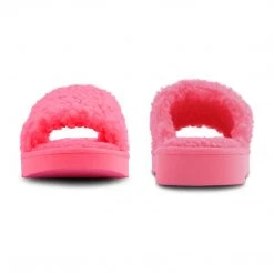 Nine West Fuzzie Cozy Flat Slide Sandals 10 Nine West Fuzzie Cozy Flat Slide Sandals