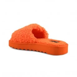 Nine West Fuzzie Cozy Flat Slide Sandals 9 Nine West Fuzzie Cozy Flat Slide Sandals