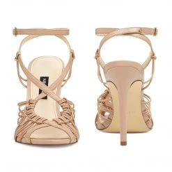 Nine West Gagnant Caged Sandals Heels 12 Nine West Gagnant Caged Sandals Heels