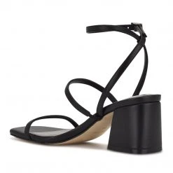 Nine West Gali Block Heel Slide Sandals Shoes