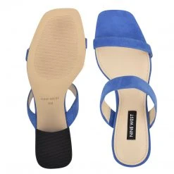 Nine West Color Pop Galvin Block Heel Slide Sandals