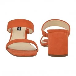 Nine West Galvin Block Heel Slide Sandals 5 Nine West Galvin Block Heel Slide Sandals