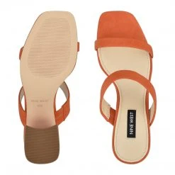 Nine West Galvin Block Heel Slide Sandals 6 Nine West Galvin Block Heel Slide Sandals