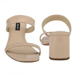 Nine West Heels Galvin Block Heel Slide Sandals