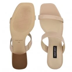 Nine West Heels Galvin Block Heel Slide Sandals