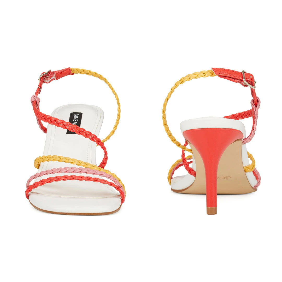 Nine West Heels Game Heeled Sandals 7 Nine West Heels Game Heeled Sandals