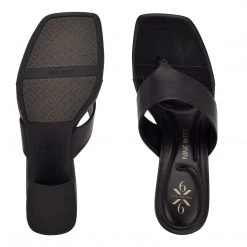 Nine West Gelina 9x9 Block Heel Slide Sandals