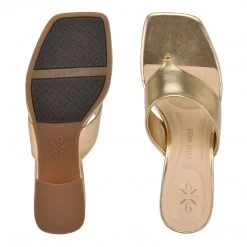 Nine West Gelina 9x9 Block Heel Slide Sandals