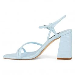 Nine West Gellar Block Heel Sandals Color Pop