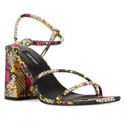 Nine West Color Pop Gellar Block Heel Sandals