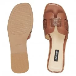 Nine West Genuine Flat Slide Sandals Mules & Slides