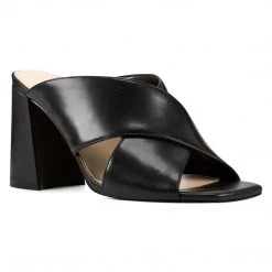 Nine West Gigi Block Heel Slide Sandals