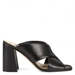 Nine West Gigi Block Heel Slide Sandals