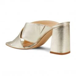 Nine West Heel Appeal Gigi Block Heel Slide Sandals