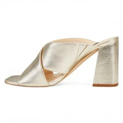 Nine West Heel Appeal Gigi Block Heel Slide Sandals