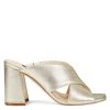 Nine West Heel Appeal Gigi Block Heel Slide Sandals