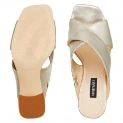 Nine West Heel Appeal Gigi Block Heel Slide Sandals