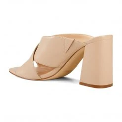 Nine West Gigi Block Heel Slide Sandals Heel Appeal