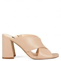 Nine West Gigi Block Heel Slide Sandals Heel Appeal