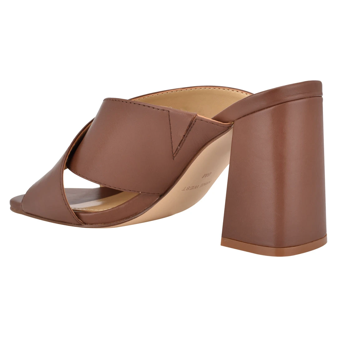 Nine West Heel Appeal Gigi Block Heel Slide Sandals 5 Nine West Heel Appeal Gigi Block Heel Slide Sandals