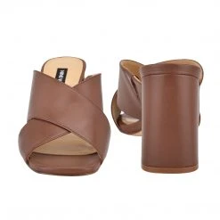 Nine West Heel Appeal Gigi Block Heel Slide Sandals 12 Nine West Heel Appeal Gigi Block Heel Slide Sandals