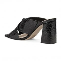 Nine West Gigi Block Heel Slide Sandals