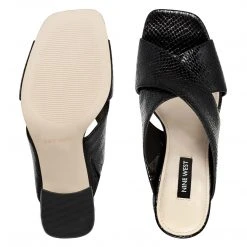 Nine West Gigi Block Heel Slide Sandals