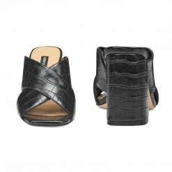 Nine West Gigi Block Heel Slide Sandals Heel Appeal