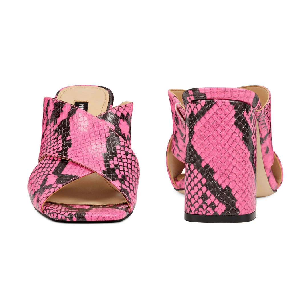 Nine West Gigi Block Heel Slide Sandals Color Pop Nine West Gigi Block Heel Slide Sandals Color Pop